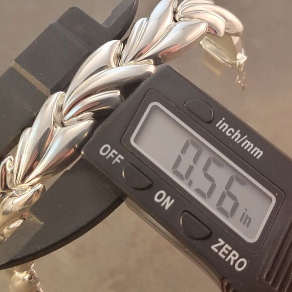 Milor Sterling Leaf Link Brac… - Picture 11 of 12